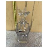 BOHEMIA CZECH LEAD CRYSTAL DECANTER WITH STOPPER