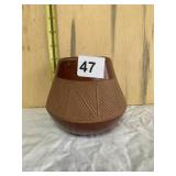 SIGNED TERRACOTTA VASE