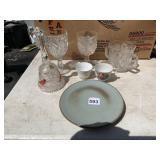 SUGAR BOWL, GOBLETS, BELL