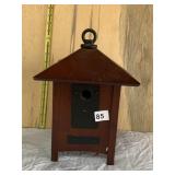 MODERN LOOK CHERRY TONE BIRD HOUSE, NEVER