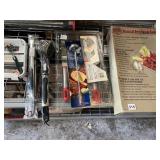GRILL BASKETS, BRUSHES, TOOLS, TONGS, TRAYS