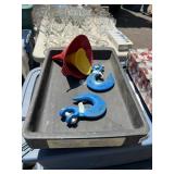 OIL CHANGE PAN, FUNNELS, HEAVY DUTY HOOKS
