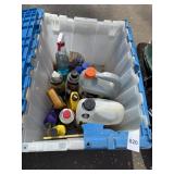 BIN W/ CAR CARE CHEMICALS, SPARK PLUG CLEANER
