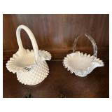 MILK GLASS BASKETS