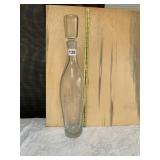 HEAVY ART GLASS DECANTER