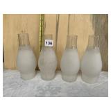 4 HURRICANE SHADES, 8"