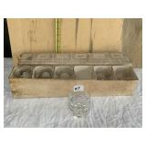 MOSER GLASS 6 PIECE CLEAR GLASS ROCKS SET