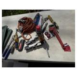 EXTENSION CORD, SCREWDRIVER, PIPE WRENCH, ETC.