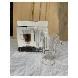 BOX OF 4 GLASS IRISH COFFEE MUGS