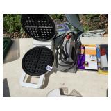 WAFFLE IRON, IRON, CAR CLOTHES CARRIER, LIGHT