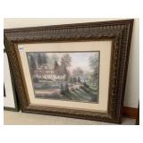 FRAMED PRINT OF HOUSE & GARDEN 22X26