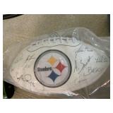 PITTSBURGH STEELERS AUTOGRAPHED FOOTBALL WITH