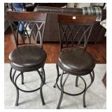 BAR STOOLS WOOD AND METAL BACK - STATIONERY