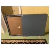 TWO SMALL CARD TABLES FROM COSTCO