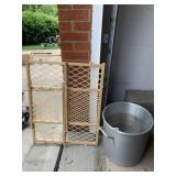 LARGE STOCK POT & BABY GATE