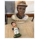 WILLIE STARGELL COIN BANK AND MAZEROSKI BOBBLE