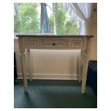 ENTRY TABLE WHITE ONE DRAWER