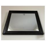 BLACK FINISH BEVELED MIRROR 23" X 37"