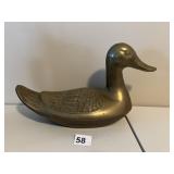 12" BRASS DUCK