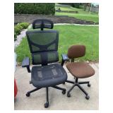 TWO OFFICE CHAIRS