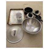 BAKING SHEET, STAINLESS BOWL, JUICER, ETC.