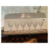 SHANNON CRYSTAL CORDIAL GLASSES/TWO BOXES OF