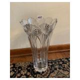LARGE 14" CRYSTAL VASE (NO MARKINGS)