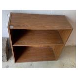 WOOD SHELVING UNIT