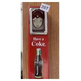 COCA COLA BOTTLE OPENER PLASTIC WALL HANGING