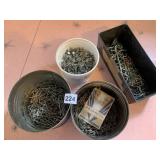 ASSORTED ROOFING, FINISHING, ETC. NAILS AND ASST