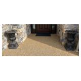 COMPOSITION URNS 27" H