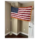 AMERICAN FLAG ON STAND
