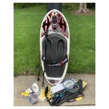 HYDRO SLIDE BOARD, BADMINTON RACKETS, SKI POLES,