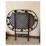 ORNATE METAL FOLDING TABLE
