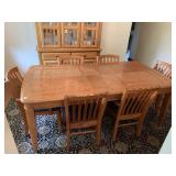 DINING ROOM TABLE AND (6) CHAIRS SET 30X78X40