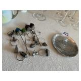 WENDALL AUGUST SMALL DISH, OLIVE/PICKLE PICKS &