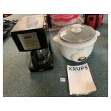 KRUPS RICE COOKER AND MR. COFFEE 10 CUP COFFEE