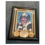 AUTOGRAPHED JACK LAMBERT FRAMED HALL OF FAME