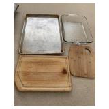 BAKING SHEET, CUTTING BOARDS AND BAKING DISH