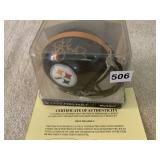 #43 SIGNED MINI STEELER HELMUT W/CERT
