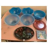 GANZ "BELLA CASA" SERVING PLATTER, TWO CHRISTMAS