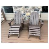 POLYWOOD ADIRONDACK LOUNGE CHAIRS GREAT COND.