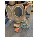 REVLON LIGHTED MIRROR, DISH & SOAPS