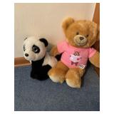 TWO ADORABLE TEDDY BEARS