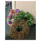 THREE CHRISTMAS WREATHS