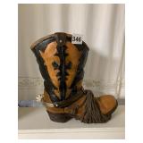 DECORATIVE COWBOY BOOT RESIN
