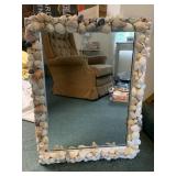 SEASHELL FRAMED MIRROR