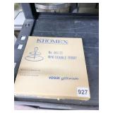 KROMEX MINI DOUBLE TIDBIT SERVING TRAY