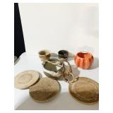 CORK PLANTER PLATES, HANGING POT, ETC.