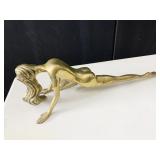BRASS LADY SCULPTURE 21 L X 6 H